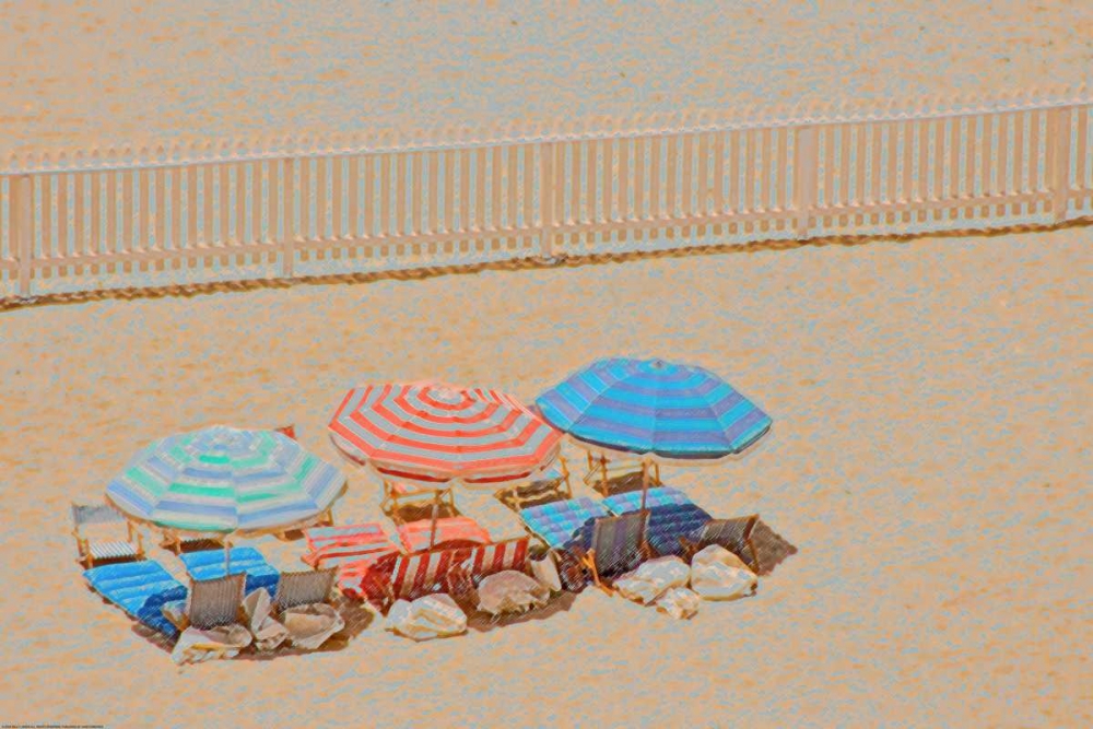 Umbrellas 3 art print by Sally Linden for $57.95 CAD