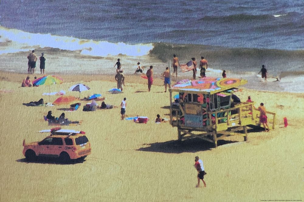Beach art print by Sally Linden for $57.95 CAD