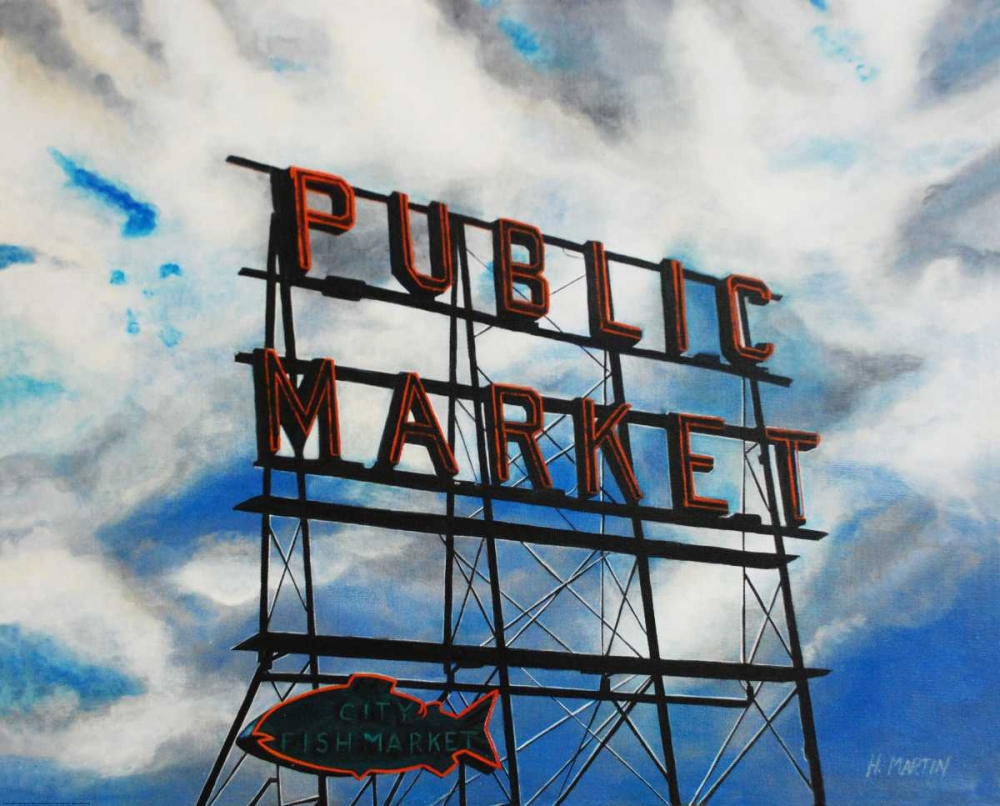 City Fish Market art print by Heidi Martin for $57.95 CAD
