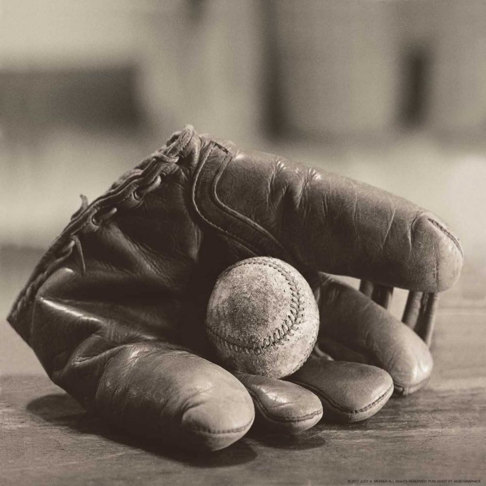 Ball In Mitt art print by Judy B. Messer for $57.95 CAD