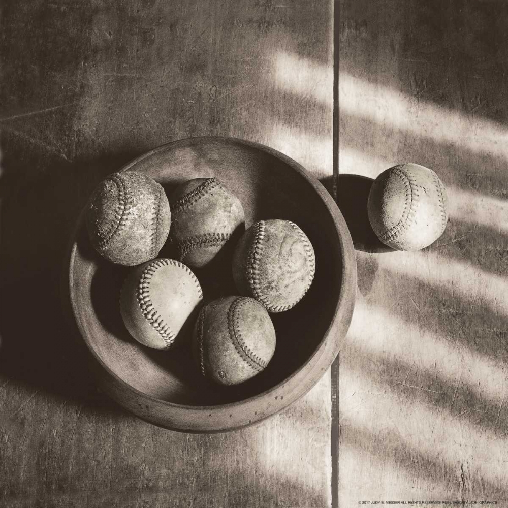 Baseball Bowl art print by Judy B. Messer for $57.95 CAD