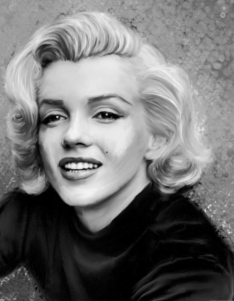Smile In Gray Sparkle art print by Jerry Michaels for $57.95 CAD