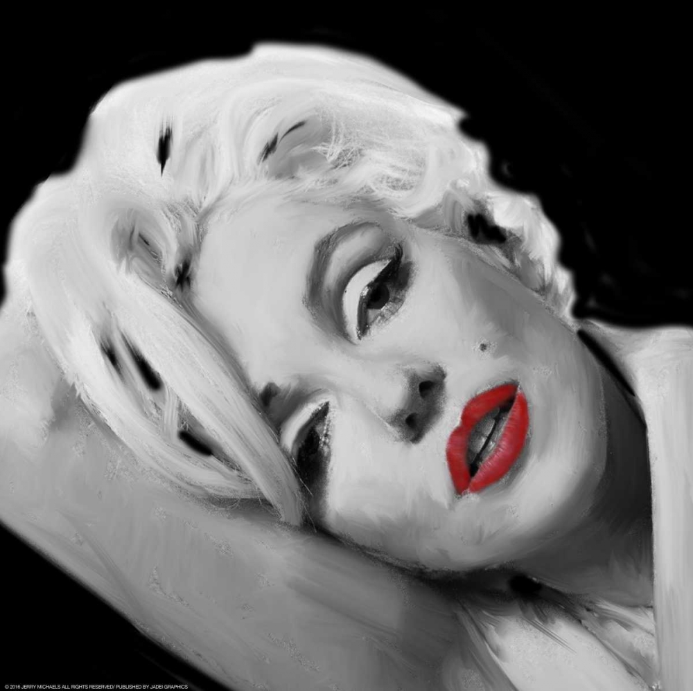 Marilyns Lips art print by Jerry Michaels for $57.95 CAD