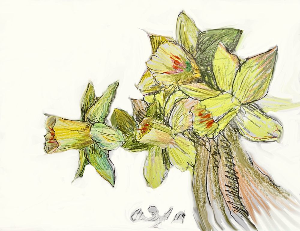 Yellow Study art print by Alan Segal for $57.95 CAD