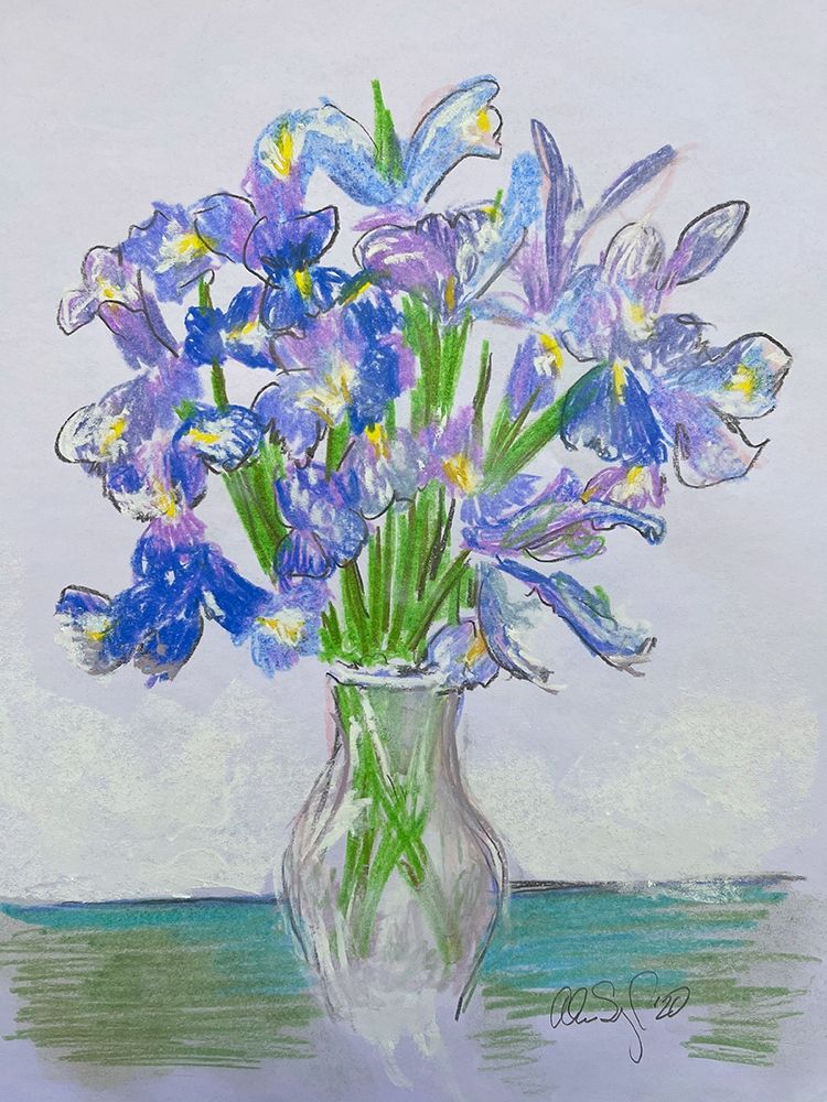 Purple Iris art print by Alan Segal for $57.95 CAD