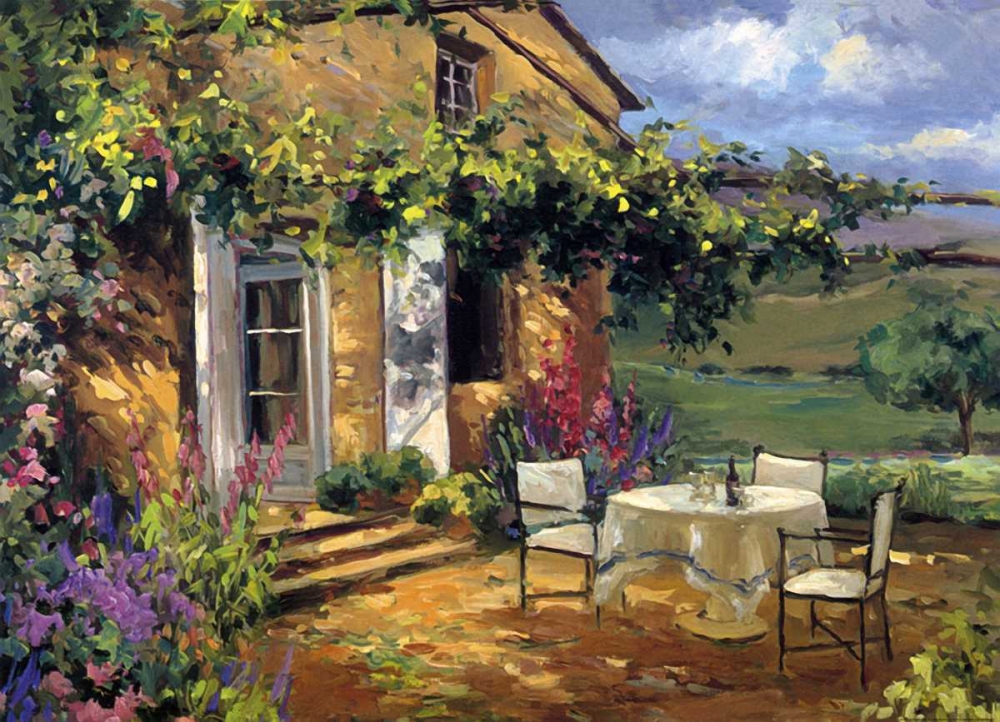 Sunlit Terrace art print by Allayn Stevens for $57.95 CAD