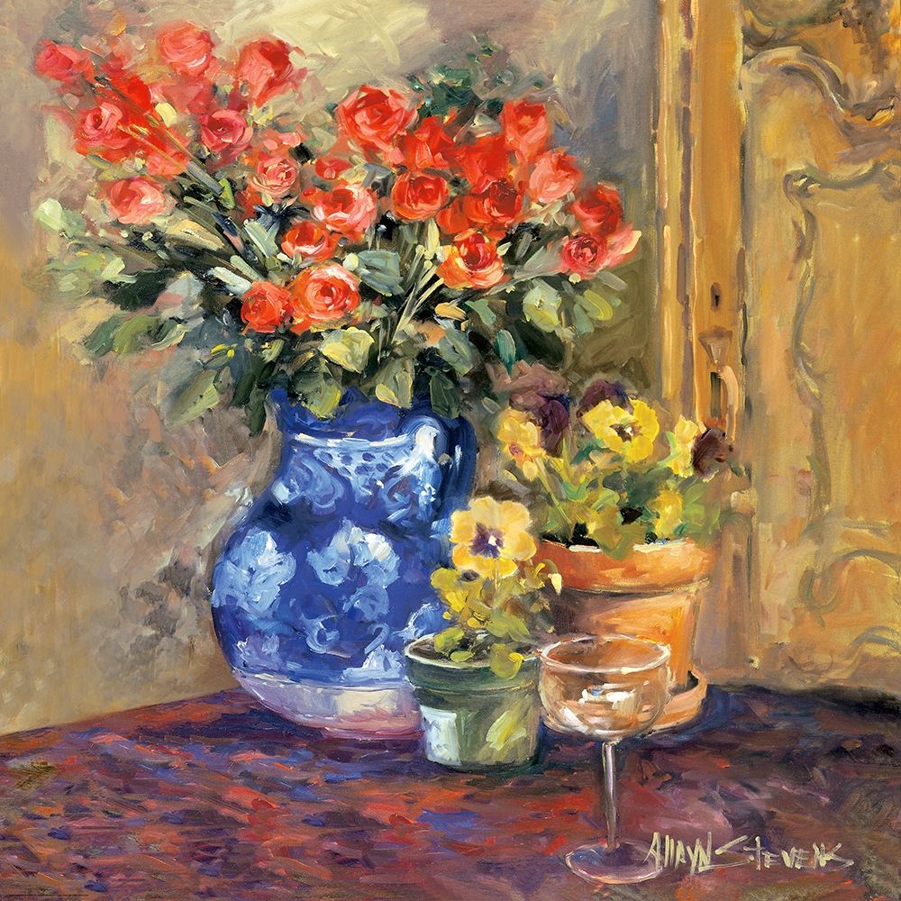 Red Flowers art print by Allayn Stevens for $57.95 CAD