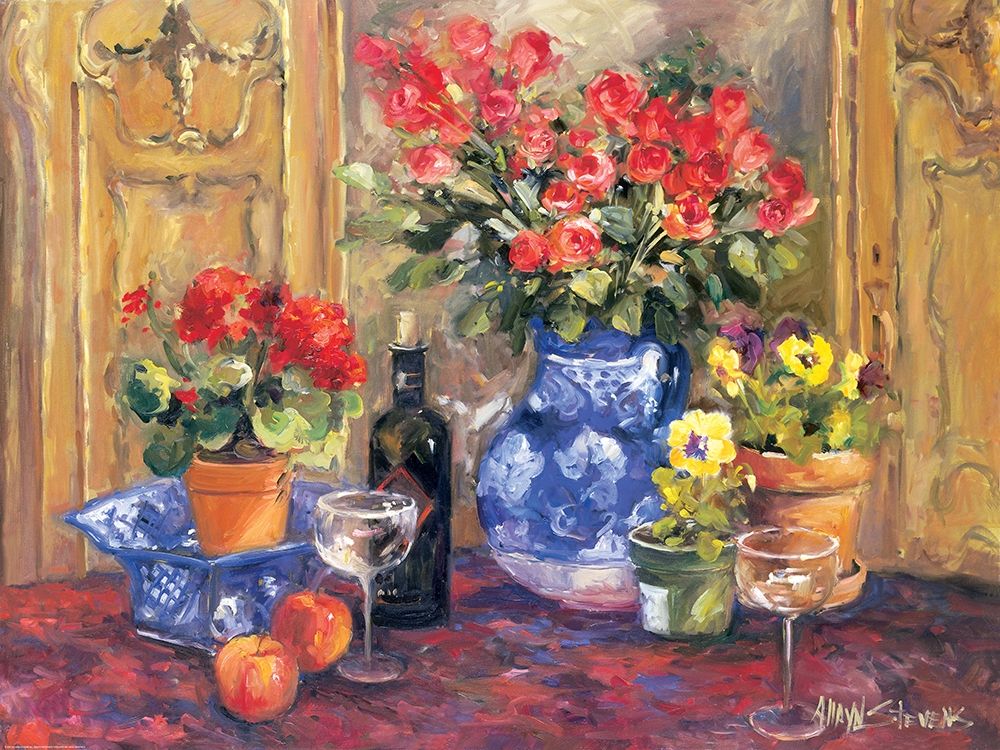 Red Flowers art print by Allayn Stevens for $57.95 CAD