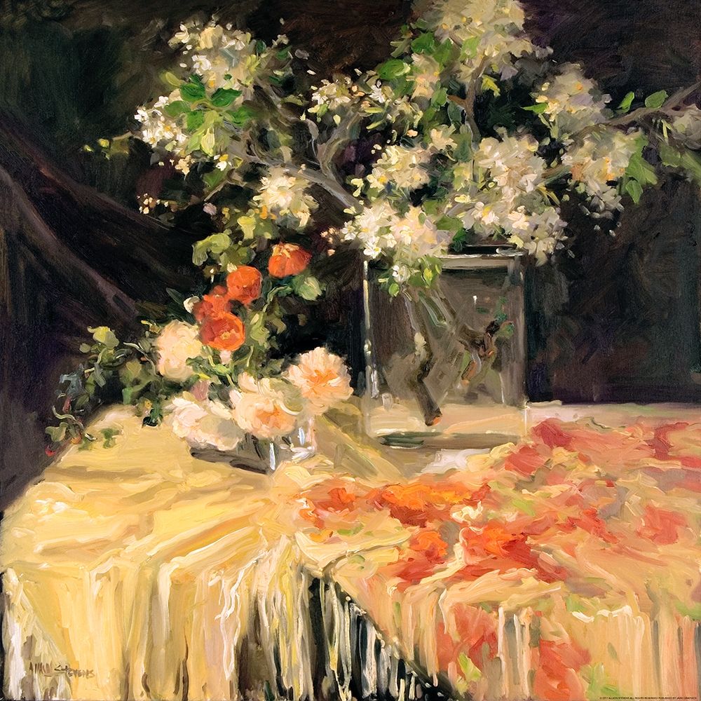 White Freesia art print by Allayn Stevens for $57.95 CAD