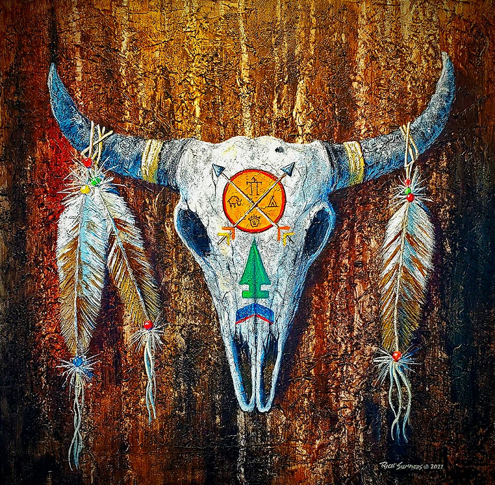 Mask #1 art print by Richard Summers for $57.95 CAD