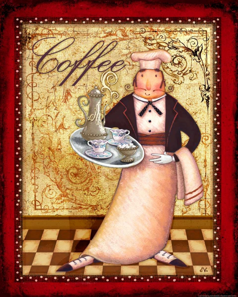 Chef 1 Coffee art print by Viv Eisner for $57.95 CAD