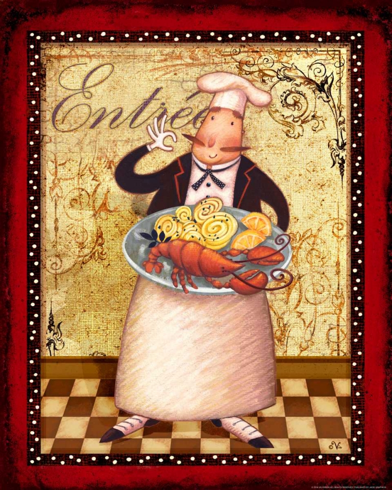 Chef 3 Entrée art print by Viv Eisner for $57.95 CAD