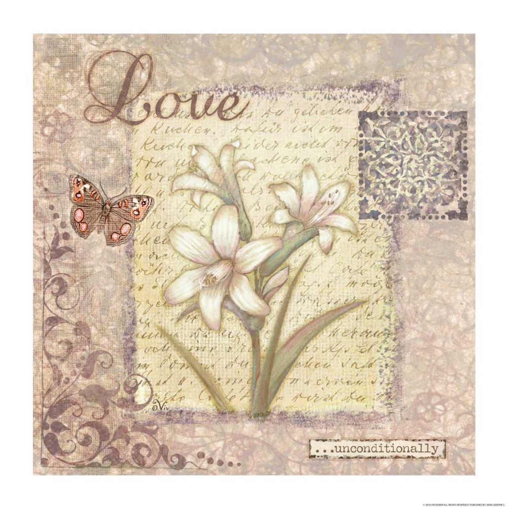 Word 1 Love art print by Viv Eisner for $57.95 CAD