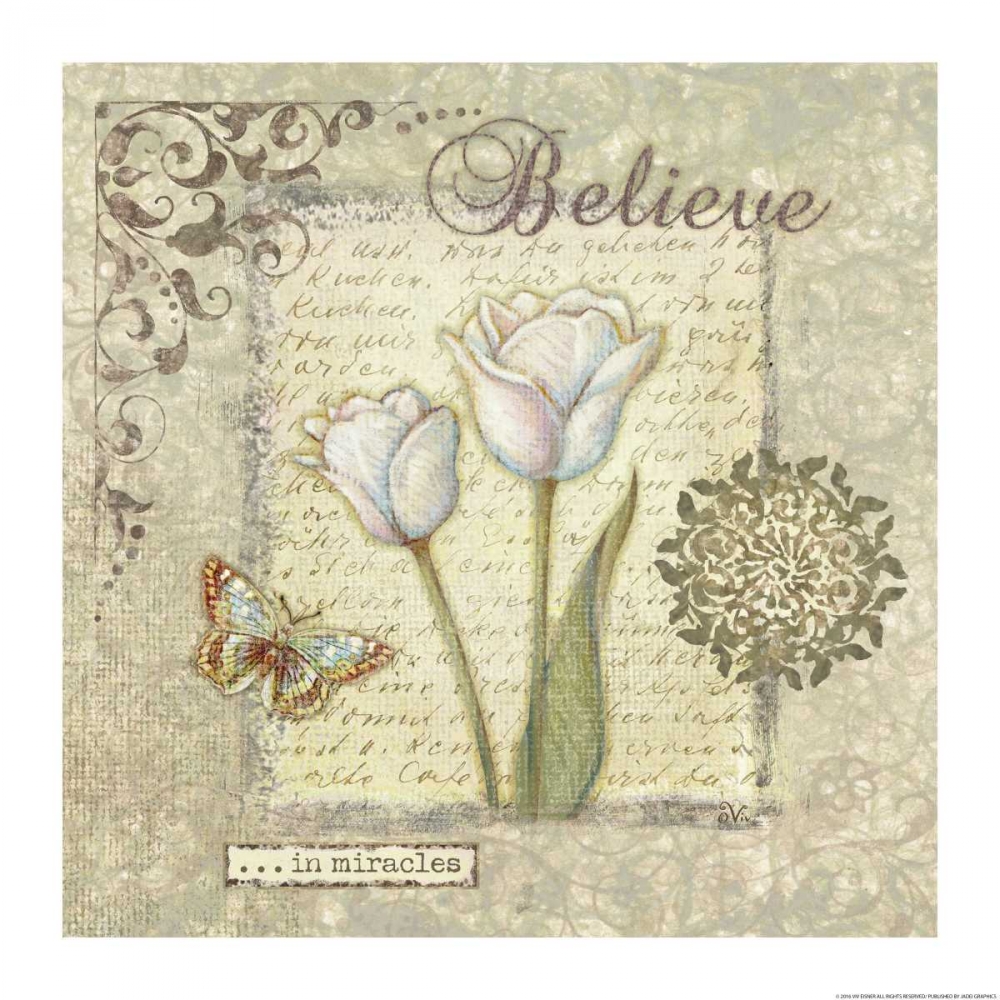 Word 3 Believe art print by Viv Eisner for $57.95 CAD