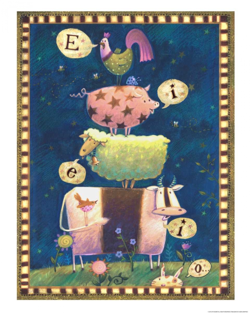 Animal Stack art print by Viv Eisner for $57.95 CAD