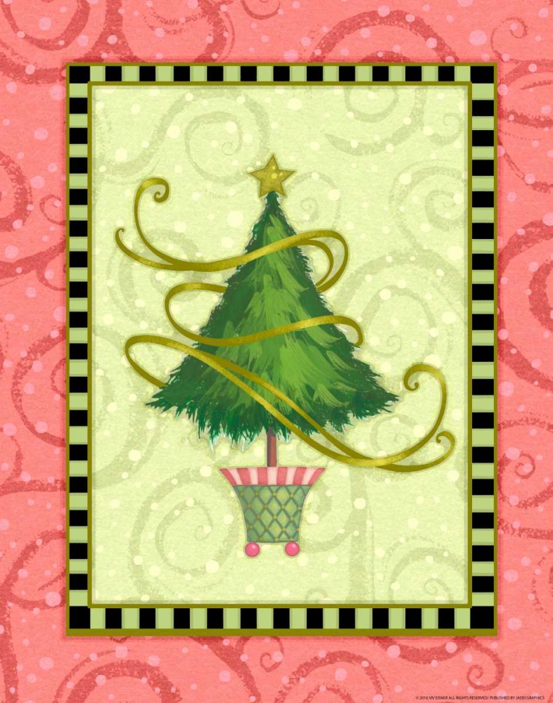 Holiday Tree 2 art print by Viv Eisner for $57.95 CAD
