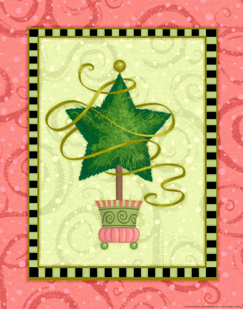 Holiday Tree 4 art print by Viv Eisner for $57.95 CAD