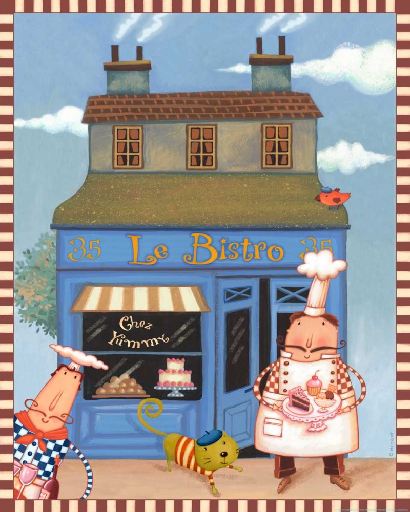 Chef 5 Chez Bistro art print by Viv Eisner for $57.95 CAD