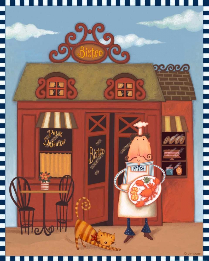 Chef 7 Petit Bistro art print by Viv Eisner for $57.95 CAD