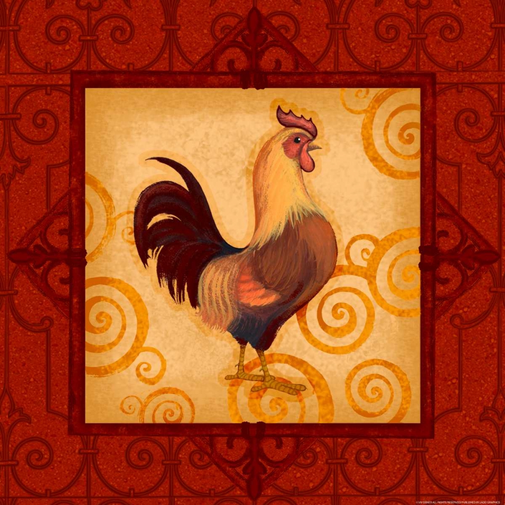 Rooster 1 art print by Viv Eisner for $57.95 CAD