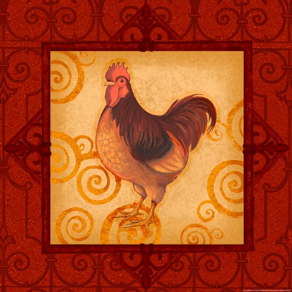 Rooster 3 art print by Viv Eisner for $57.95 CAD