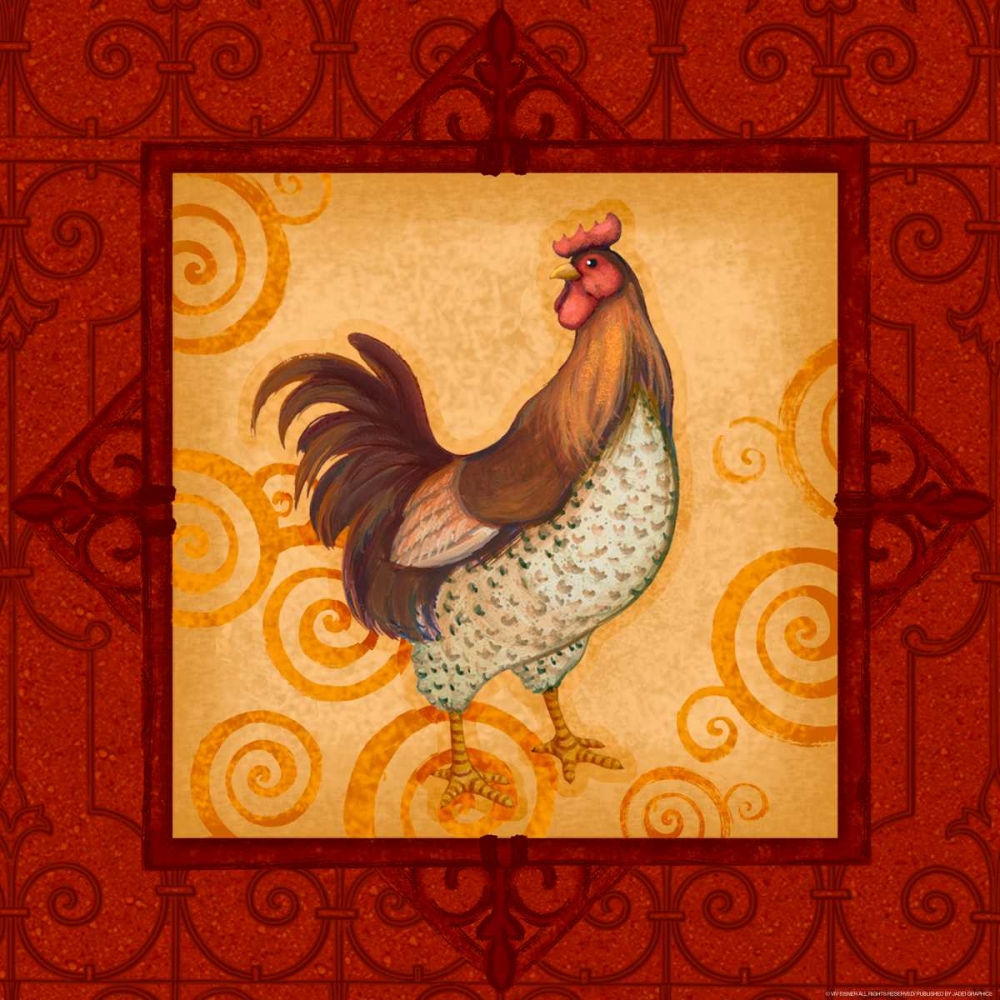 Rooster 4 art print by Viv Eisner for $57.95 CAD