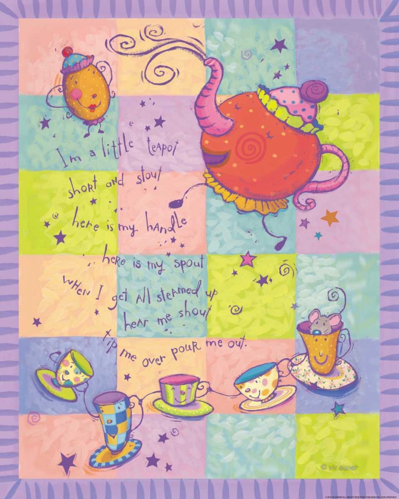 Rhyme 1 Teapot art print by Viv Eisner for $57.95 CAD