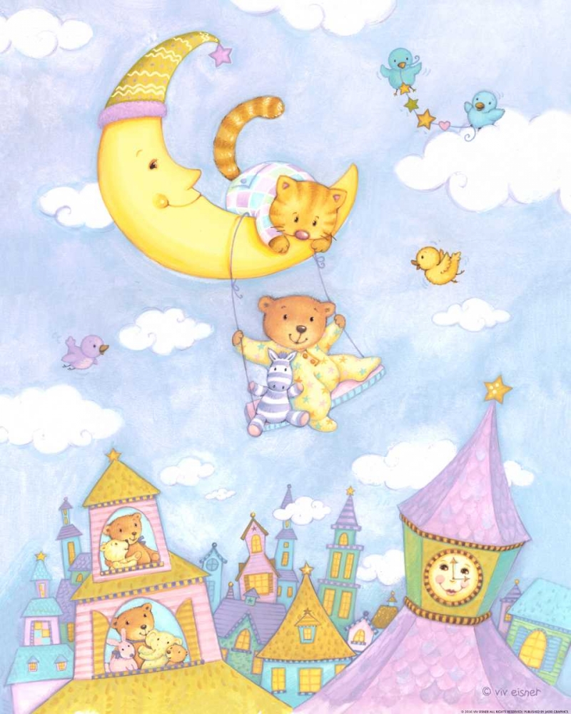 Moon Swing art print by Viv Eisner for $57.95 CAD