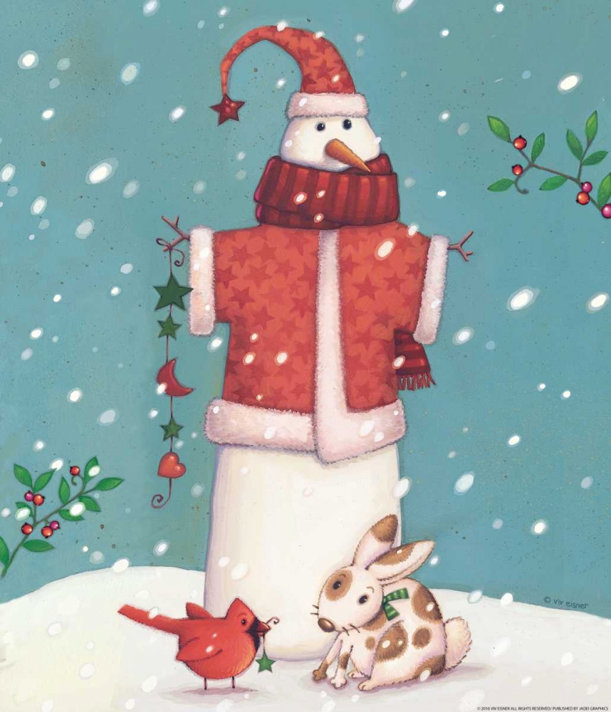 Snowman 3 art print by Viv Eisner for $57.95 CAD