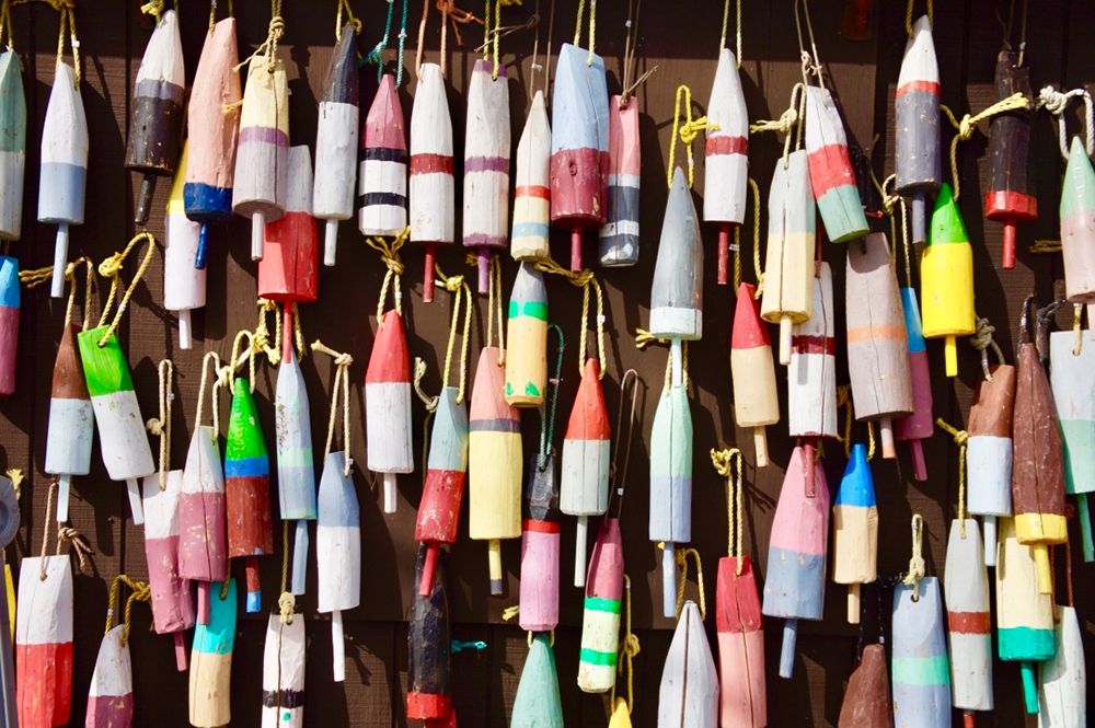 Wall Of Bouys art print by Susan Vizvary for $57.95 CAD