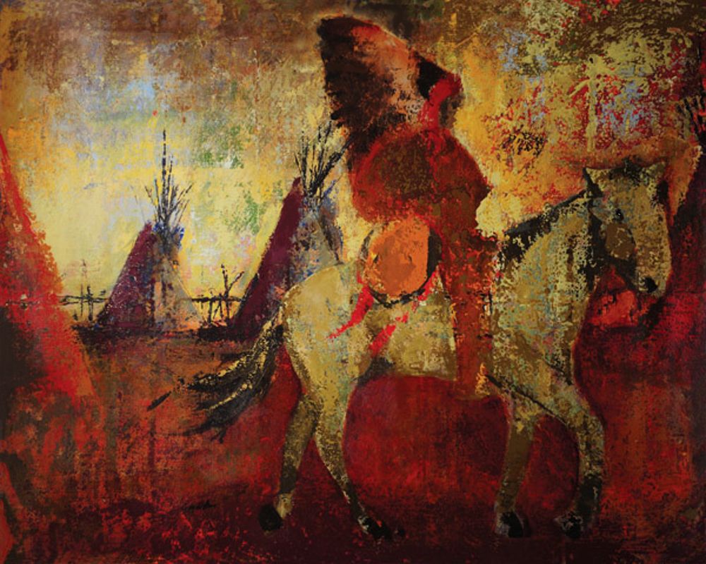 Native American Scene II art print by HAZ for $57.95 CAD