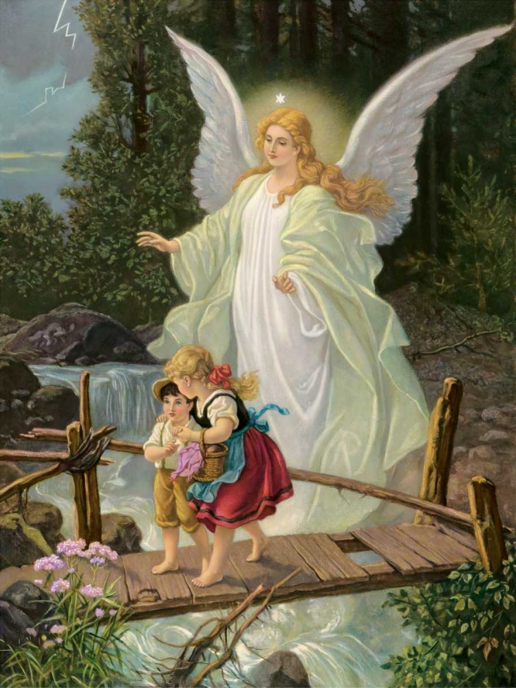 Guardian Angel art print by Anonymous for $57.95 CAD