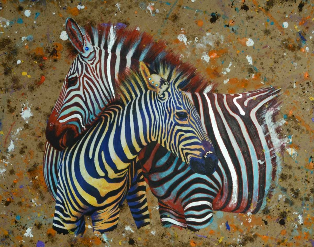 Zebras art print by Jean-Marc Chamard for $57.95 CAD