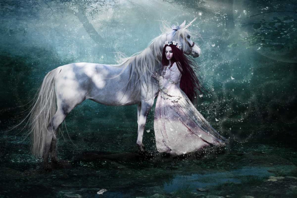 Faith of the Unicorn art print by Babette for $57.95 CAD