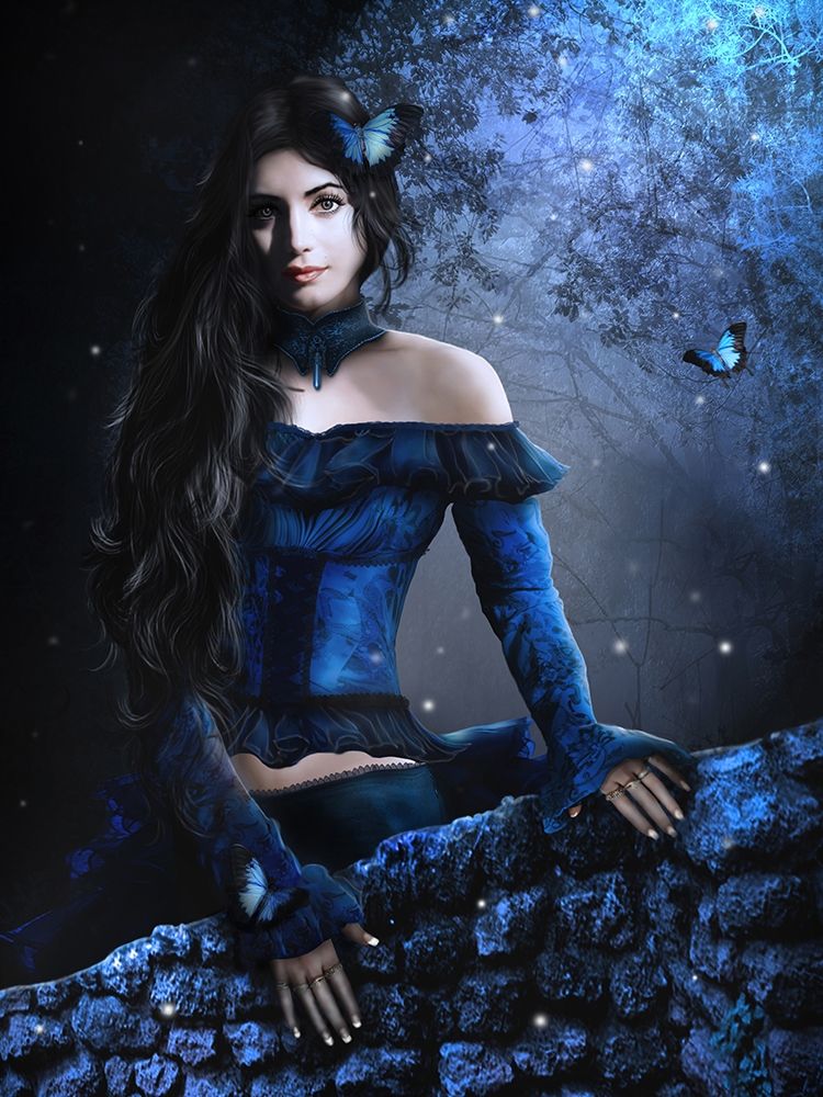Blauw art print by Babette for $57.95 CAD
