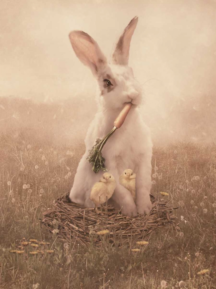 Easter Bunny art print by Babette for $57.95 CAD