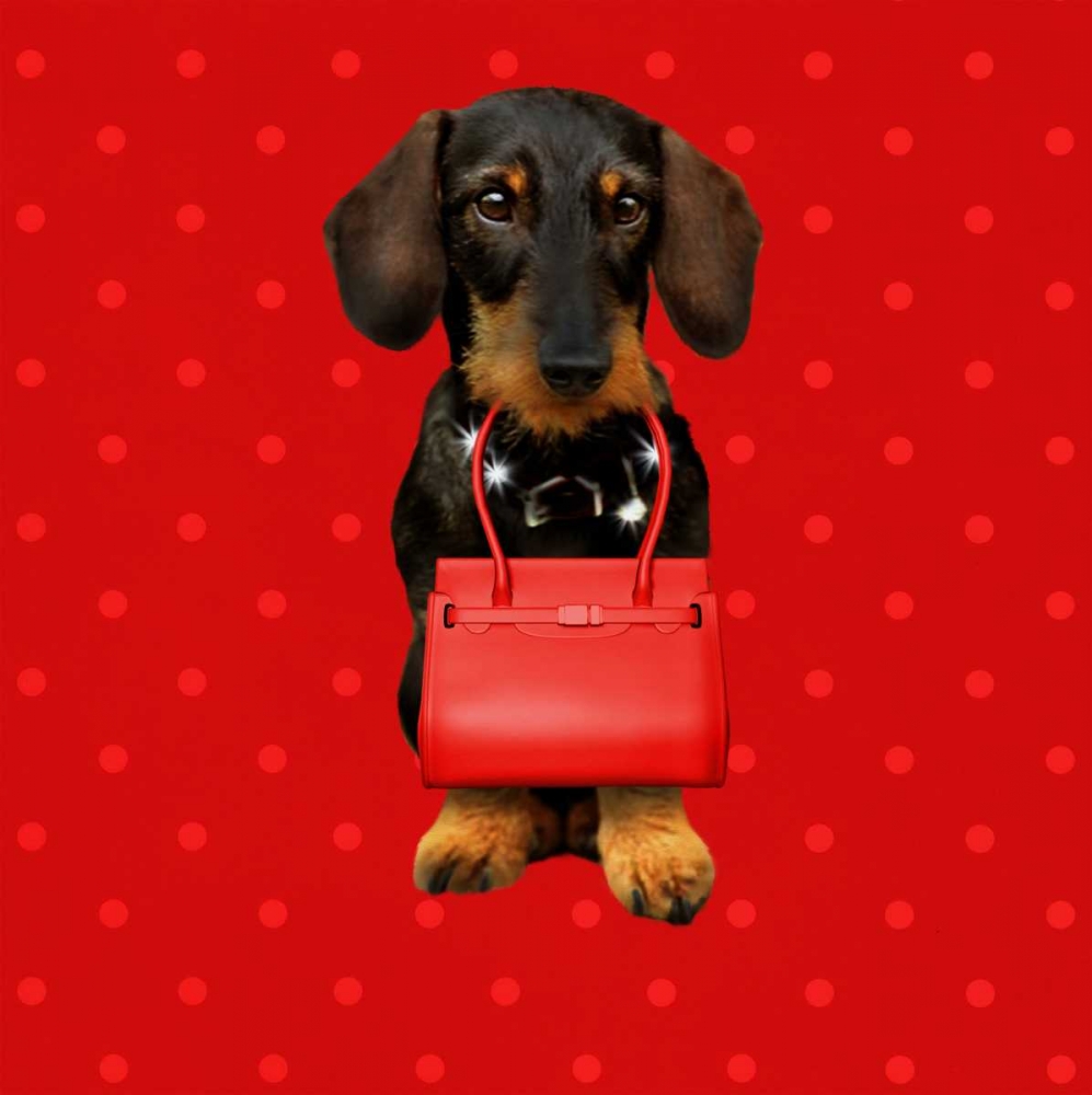 Teckel Red art print by Babette for $57.95 CAD