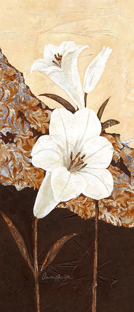 White Oriental Lilies art print by Claudia Ancilotti for $57.95 CAD