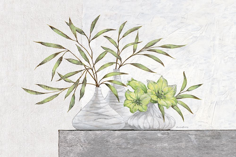 Green Lilies art print by Claudia Ancilotti for $57.95 CAD