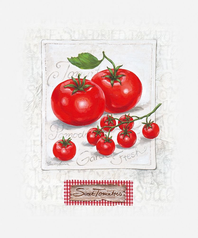 Sweet Sunny Tomatoes art print by Claudia Ancilotti for $57.95 CAD