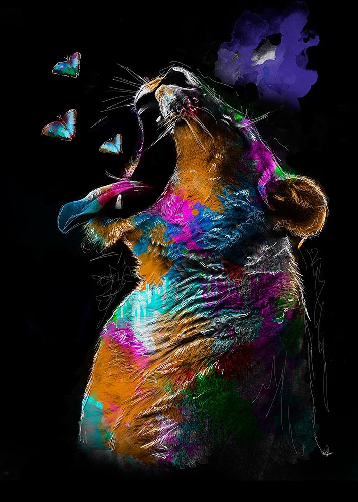 Elephant art print by Henk van Gog for $57.95 CAD