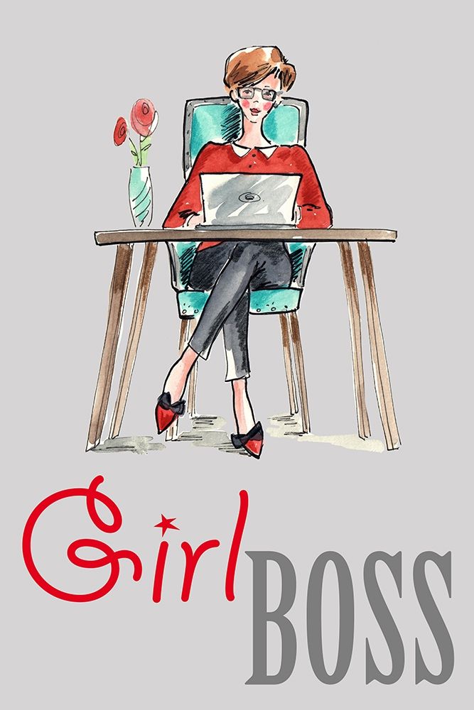 Girl Boss art print by Renate Holzner for $57.95 CAD