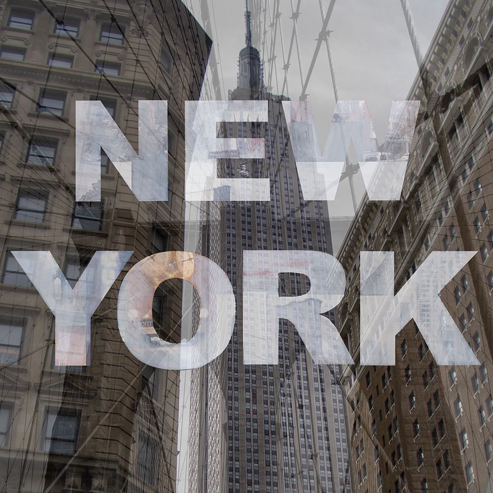 New York Collage 3 art print by Renate Holzner for $57.95 CAD
