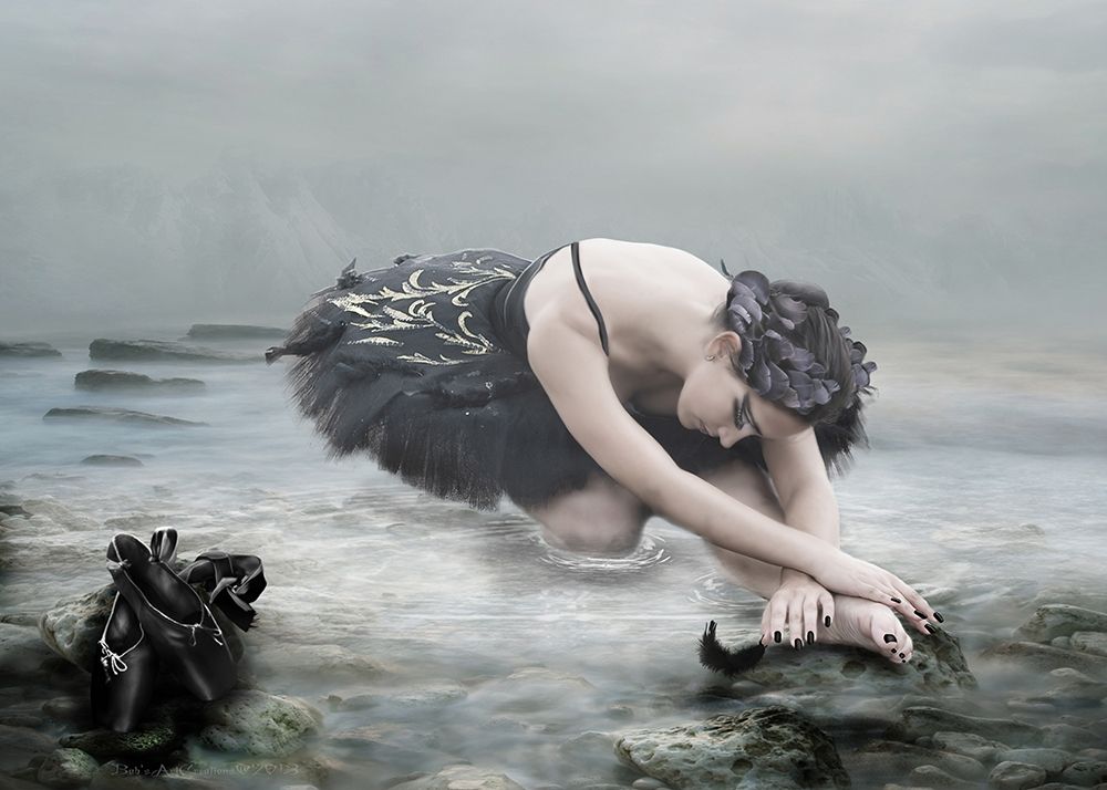 Black Swan 2 art print by Babette for $57.95 CAD