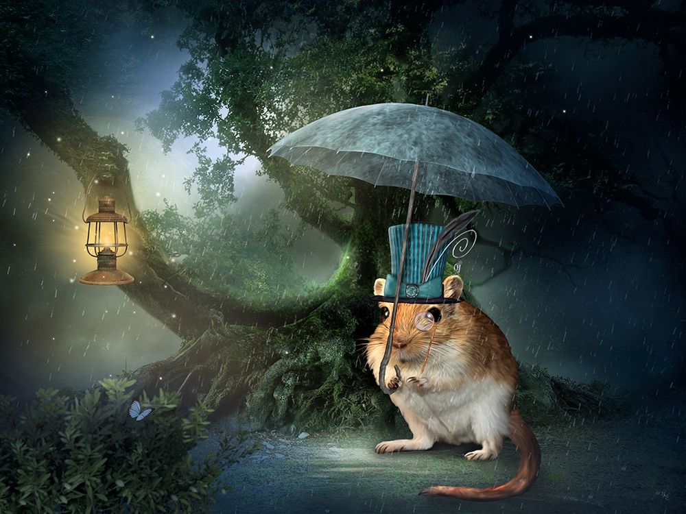 Steampunk Mouse art print by Babette for $57.95 CAD