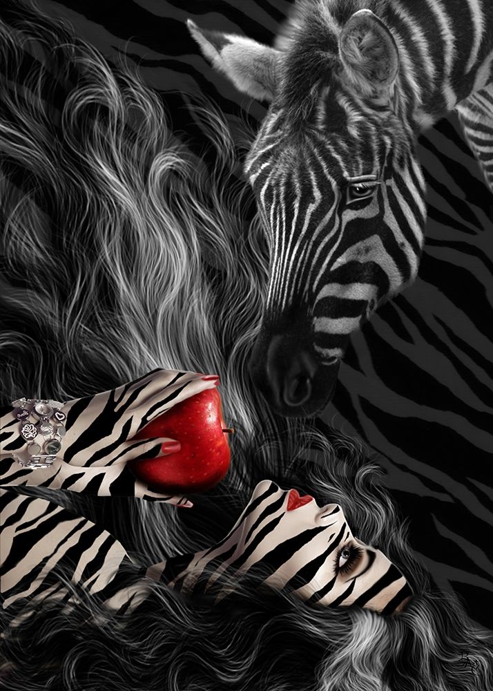 Zebra Time art print by Babette for $57.95 CAD