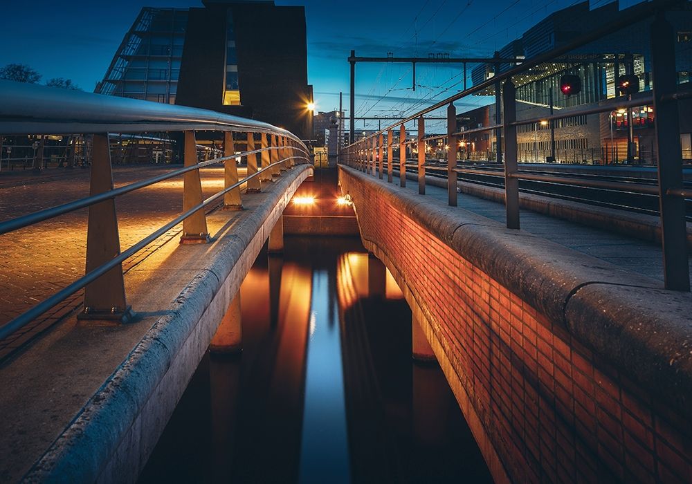 Trainstation art print by Henk van Gog for $57.95 CAD
