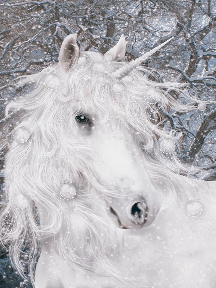 Christmas Unicorn art print by Babette for $57.95 CAD