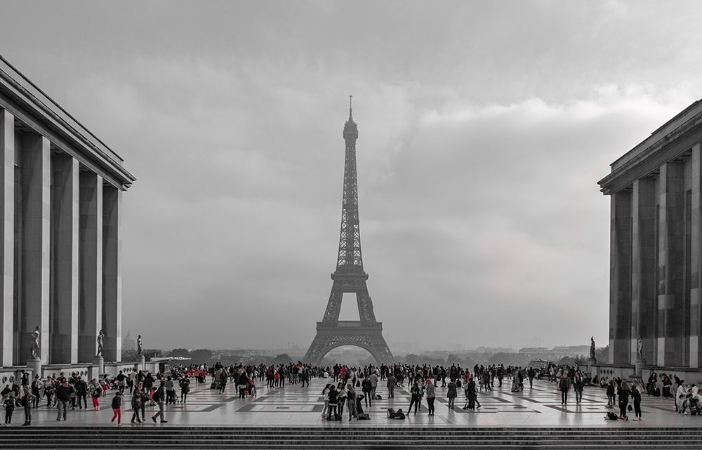 Paris With Red Accents art print by Vladimir Kostka for $57.95 CAD