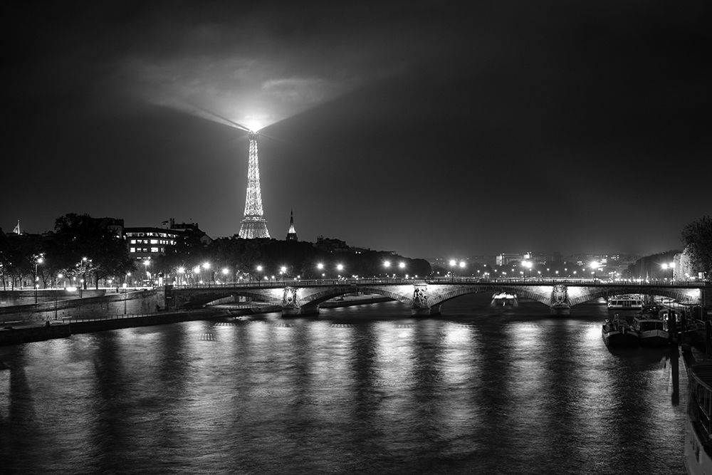 Eifeltower Lights Bw art print by Vladimir Kostka for $57.95 CAD